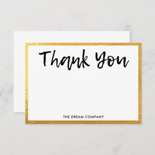 Gold Personal Message Hartelijk dank voor het invo (Voorkant / Achterkant)