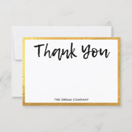 Gold Personal Message Hartelijk dank voor het invo