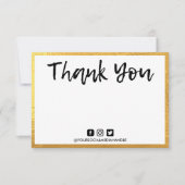 Gold Personal Message Hartelijk dank voor het invo (Voorkant)