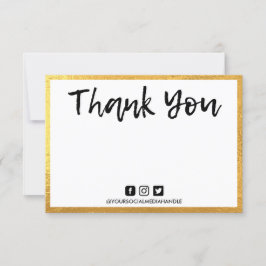 Gold Personal Message Hartelijk dank voor het invo