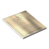 Gold Personal Name | Van het bureau van het Notiti Notitieblok (Schuin)