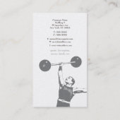 Gold  Personal Trainer Visitekaartje (Achterkant)