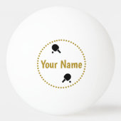 Gold personalisiert pingpongbal (Voorkant)