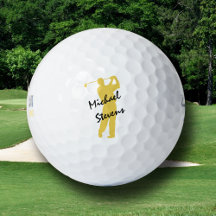 Gold Personalized Golfer