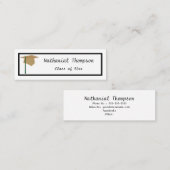 Gold Pet, Afstuderen naam Kaarten invoegen Mini Visitekaartje (Voorkant / Achterkant)