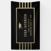 Gold Pet bewerkbare kleurenbanner Afstuderen Spandoek (Verticaal)