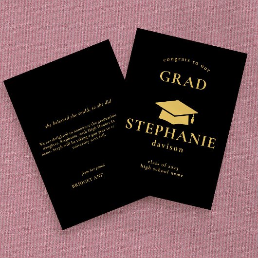 Gold Pet Congrats Afstudeerder Afstuderen 2023 Bla Aankondiging