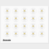 Gold Pet Congrats Afstudeerder Afstuderen 2023 Cla Ronde Sticker (Vel)