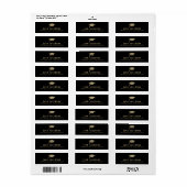 Gold Pet EDITABLE KLOR Afstuderen Address Label (Full Sheet)