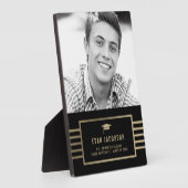 Gold Pet EDITABLE KLOR Afstuderen Foto Plaque Fotoplaat (Zijkant)