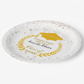 Gold Pet en Laurel Graduation Party Bord (Gekanteld)