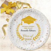 Gold Pet en Laurel Graduation Party Bord