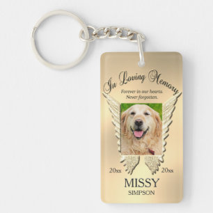 Gold Pet Memorial Sleutelhanger