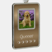 Gold Pet Photo Ornament - Vertical Frame, Photo (Rechts)
