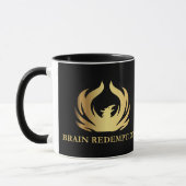 Gold Phoenix Brain Redemption Logo Mok (Links)