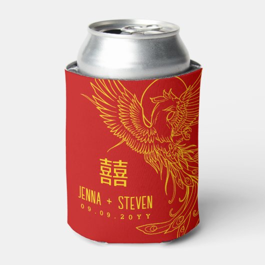 Gold Phoenix | Dubbel geluk Blikjeskoeler (Blikje Voorkant)