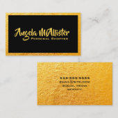 Gold Photo Black Lijst Personal Shopper Visitekaartje (Voorkant / Achterkant)