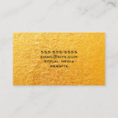 Gold Photo Black Lijst Personal Shopper Visitekaartje (Achterkant)