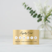 Gold photo business loyalty card (Staand voorkant)