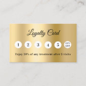 Gold photo business loyalty card (Voorkant)