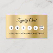 Gold photo business QR code loyalty card (Voorkant)