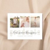 Gold Photo Collage Uitnodiging van het Afstudeerfe