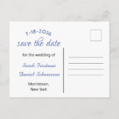 Gold Photo Lijst Verloving Aankondiging Briefkaart (Achterkant)