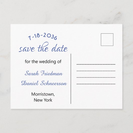 Gold Photo Lijst Verloving Aankondiging Briefkaart (Achterkant)