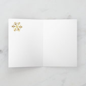 Gold Photo Merry kerstKaart Feestdagen Kaart (Binnen)