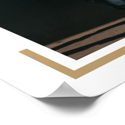 Gold Photo Modern Afstuderen Poster (Hoek)