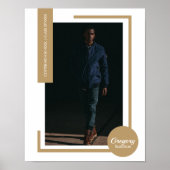 Gold Photo Modern Afstuderen Poster (Voorkant)