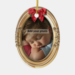 Gold Photo Ornament