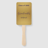 Gold Photo Personalized Graduation Fan Handwaaier (Achterkant)