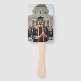 Gold Photo Personalized Graduation Fan Handwaaier