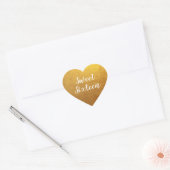 Gold Photo Sweet Sixteen Hart Sticker (Envelop)