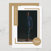 Gold Photo Ultra Modern Photo Afstuderen (Voorkant / Achterkant)