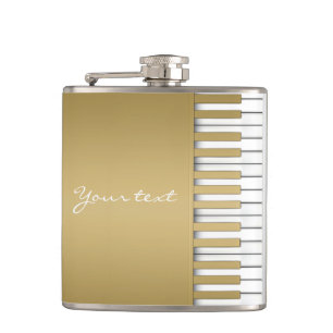 Gold Piano-toetsenbord Heupfles