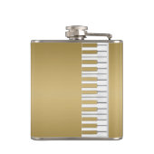 Gold Piano-toetsenbord Heupfles (Achterkant)