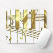 Gold Piano-toetsenbord Muismat (Met muis)