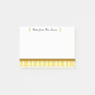 Gold Piano-toetsenbord muziekinstrument voor piani Post-it® Notes