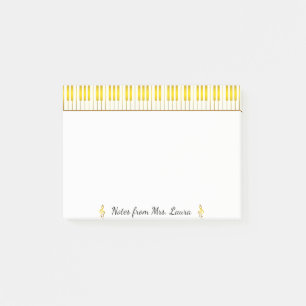 Gold Piano-toetsenbord muziekinstrument voor piani Post-it® Notes