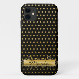 Gold Pin-Stippen met naamplaat Case-Mate iPhone Case