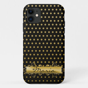 Gold Pin-Stippen met naamplaat Case-Mate iPhone Case