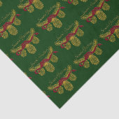 Gold Pine Cones-papier voor weefselproblemen Tissuepapier (Detail)