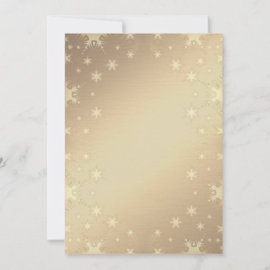 Gold Pine Tree (gouden kerstfeest) Kaart (Achterkant)