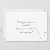 Gold Pine Tree sterren vreugdevolle Baby foto (Achterkant)