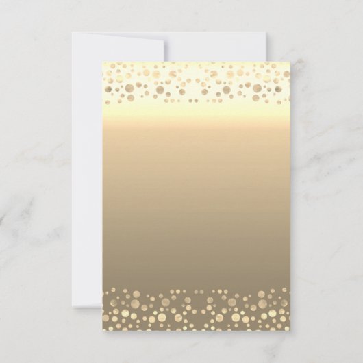 Gold Pine Tree, Stippen Corporate Kerstparty Kaart (Achterkant)