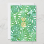 Gold Pineappel Sla de datumkaarten op Kaart (Achterkant)