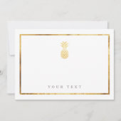 Gold Pineappelkaart Kaart (Voorkant)