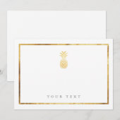 Gold Pineappelkaart Kaart (Voorkant / Achterkant)